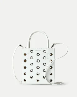 Small Grommet Shopper in Off-White>Veronica Beard New