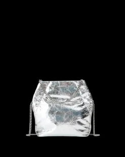 Small Metallic Slouch Shoulder Bag in><noscript><img width=