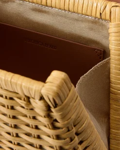 Small Wicker Avenue Bag in Tan | Woven Bag><noscript><img width=