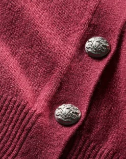 Solene Raspberry Cashmere Cardigan>Veronica Beard Clearance