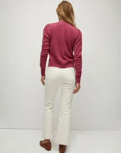 Solene Raspberry Cashmere Cardigan><noscript><img width=