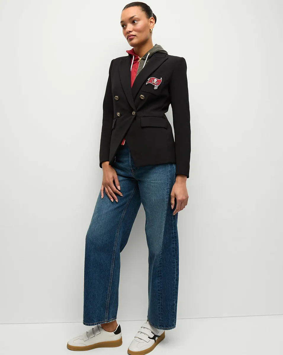 Tampa Bay Buccaneers Dickey Jacket in Black/Gold>Veronica Beard Sale