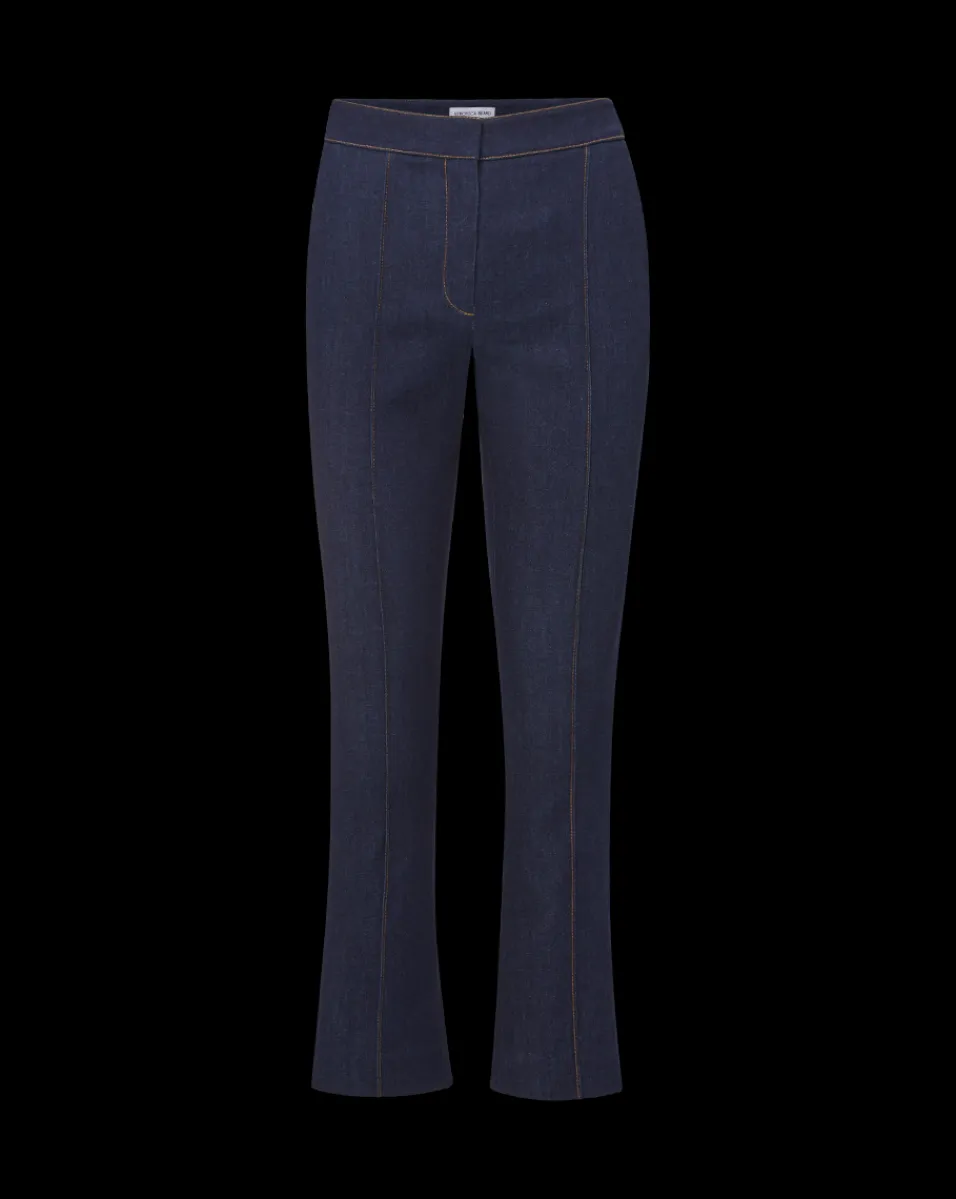 Tani Denim Pant in Dark Oxford>Veronica Beard
