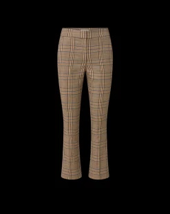 Tani High Waisted Plaid Pant in Brown Check><noscript><img width=