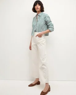 Taylor Cropped Corduroy Wide-Leg Pant in White><noscript><img width=