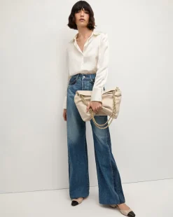 Taylor Two-Tone Wide-Leg Jean in Light & Medium Blue><noscript><img width=