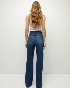 Taylor Wide-Leg Jean in Stoned Bright Blue><noscript><img width=