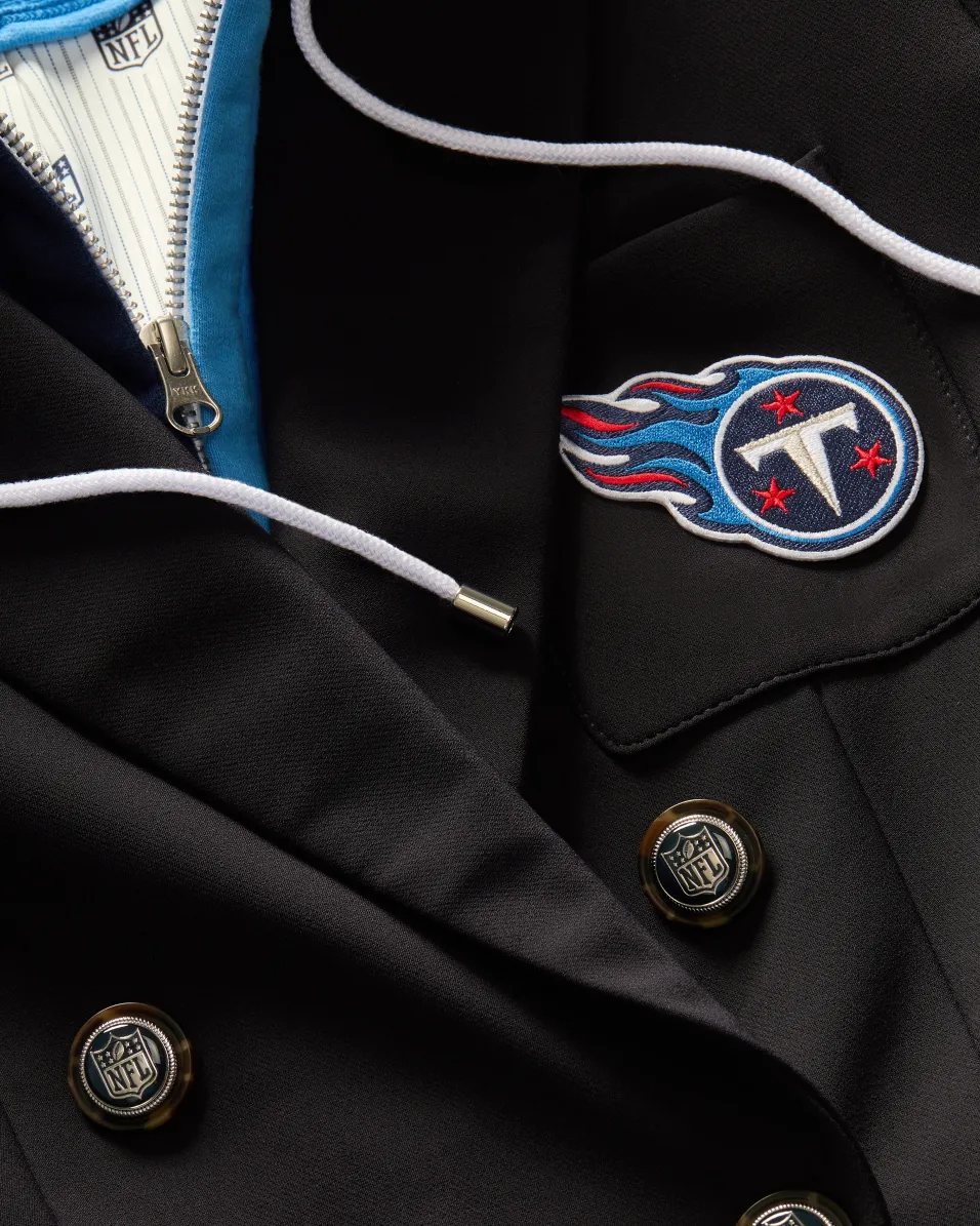 Tennessee Titans Dickey Jacket in Navy/Silver>Veronica Beard New