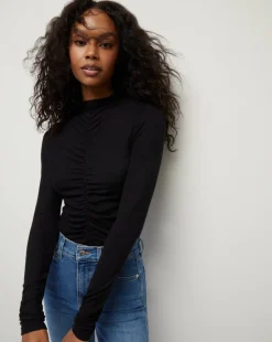 Theresa Ruched Turtleneck>Veronica Beard Clearance