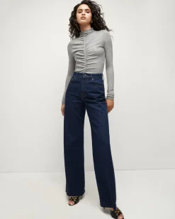 Theresa Ruched Turtleneck>Veronica Beard Discount