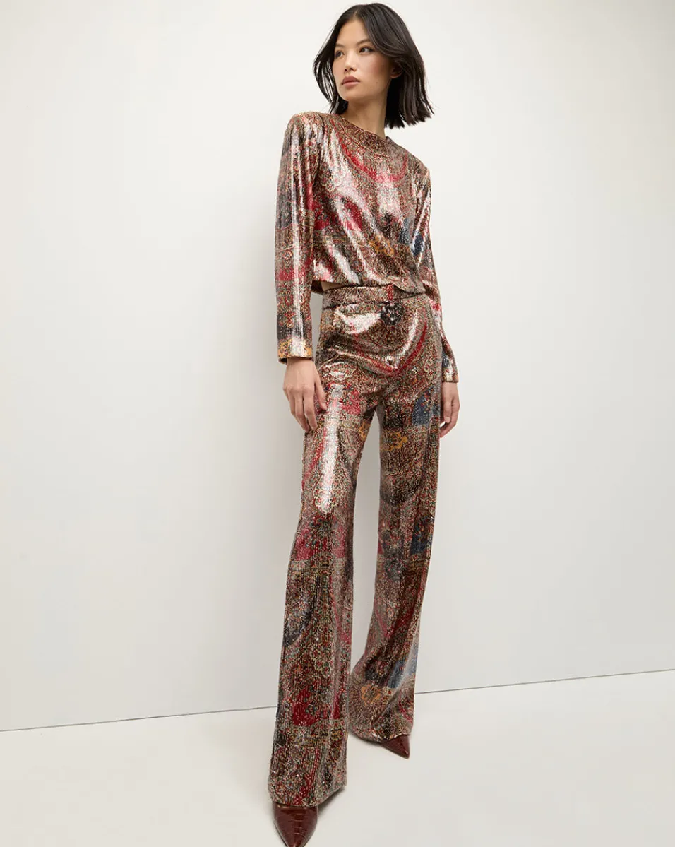 Tonelli Pant in Red Multi>Veronica Beard New