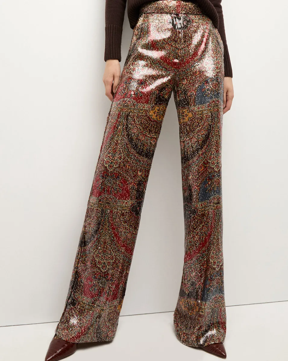 Tonelli Pant in Red Multi>Veronica Beard New