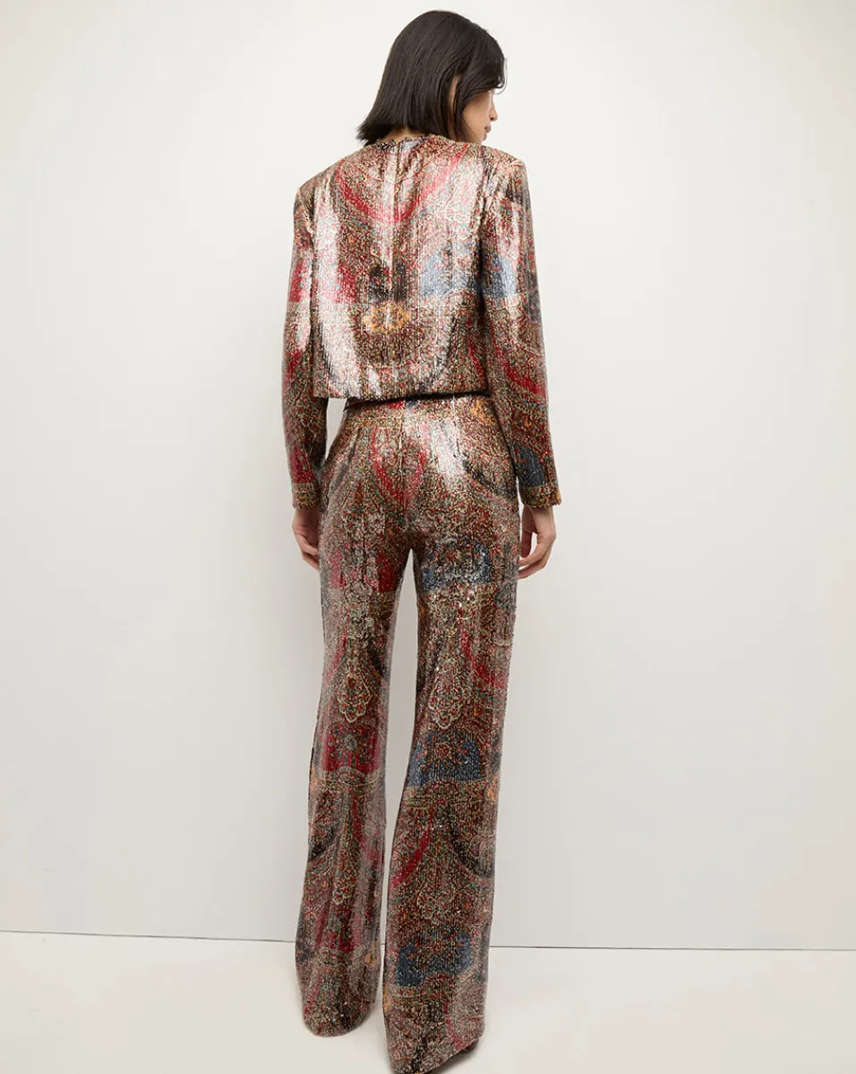 Tonelli Pant in Red Multi>Veronica Beard New