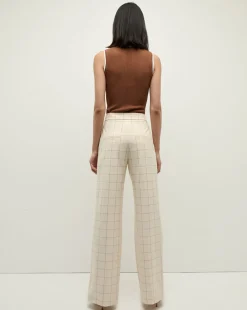 Tonelli Plaid Pant in Ecru/Deep Ochre><noscript><img width=