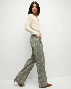 Tonelli Plaid Pant in Ecru/Green Multi><noscript><img width=