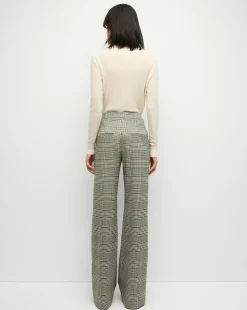 Tonelli Plaid Pant in Ecru/Green Multi><noscript><img width=