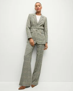 Tonelli Plaid Pant in Ecru/Green Multi><noscript><img width=