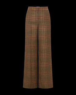 Tonelli Plaid Pants in Camel & Black><noscript><img width=
