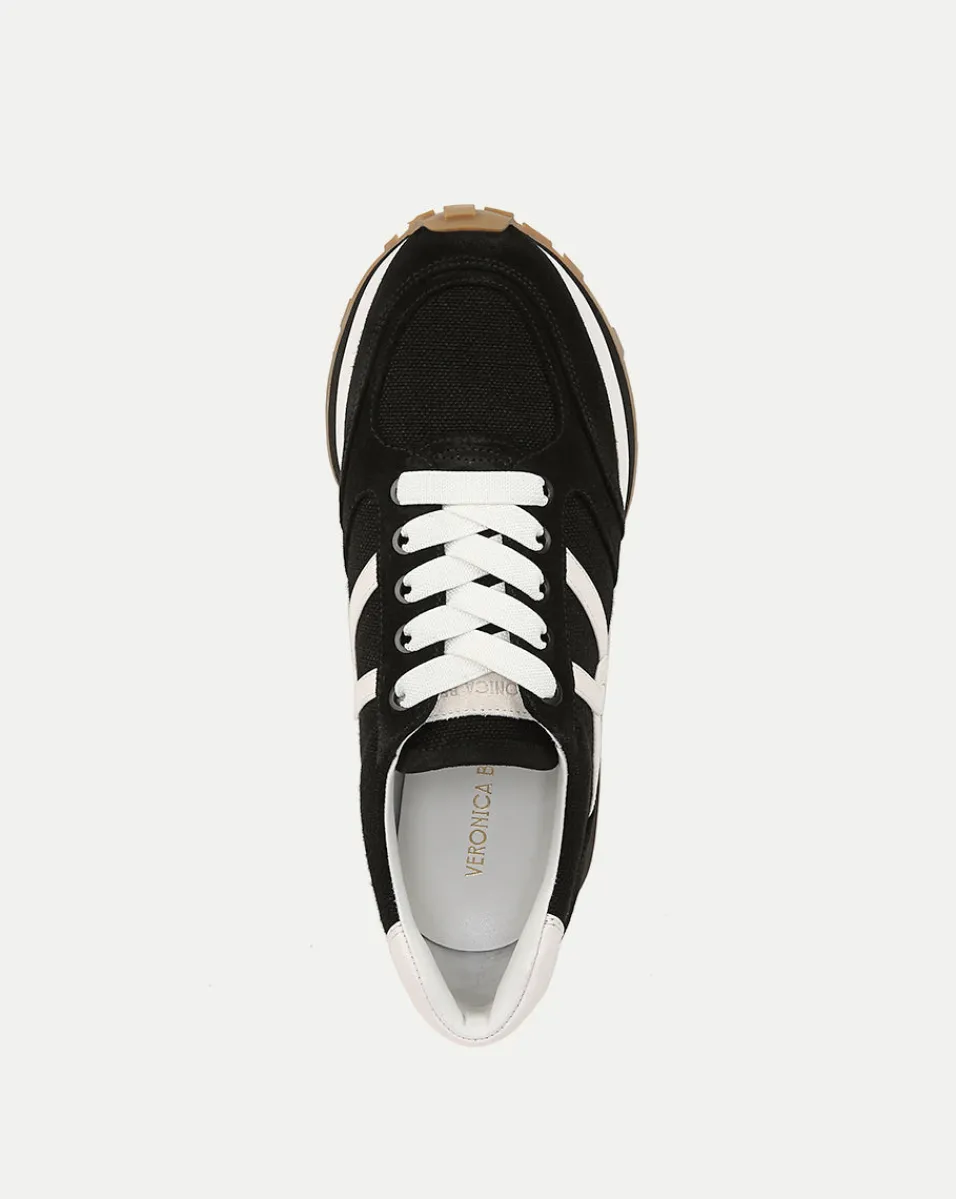 Valentina Sneaker in Black & White>Veronica Beard Outlet