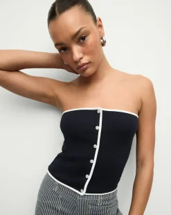 Valley Knit Top in>Veronica Beard Outlet