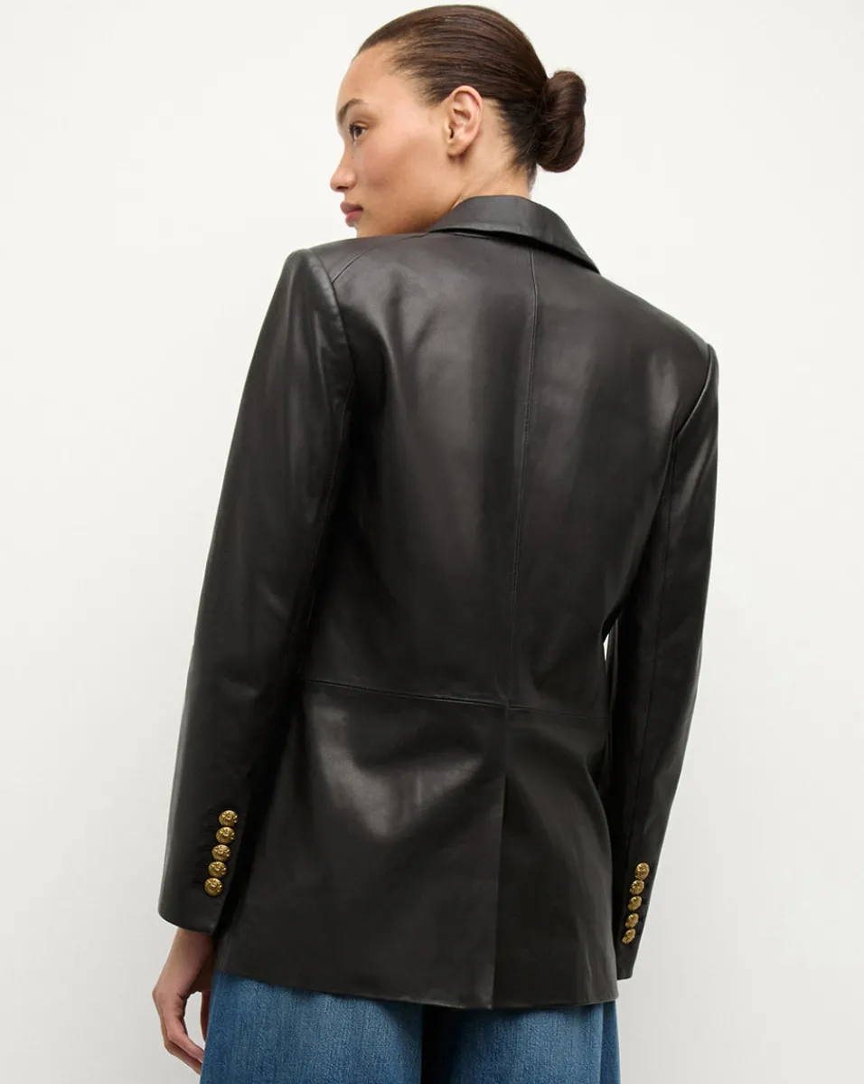Vega Leather Dickey Jacket in>Veronica Beard Online