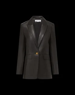 Vega Leather Dickey Jacket in><noscript><img width=