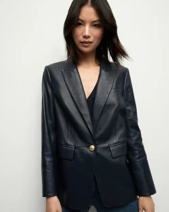 Vega Leather Dickey Jacket in><noscript><img width=