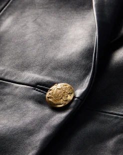 Vega Leather Dickey Jacket in><noscript><img width=