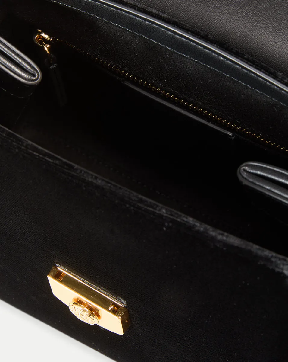 Velvet Crest Lock Top Handle Bag in x Poppy Delevingne>Veronica Beard Outlet