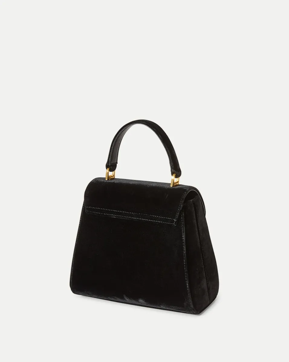 Velvet Crest Lock Top Handle Bag in x Poppy Delevingne>Veronica Beard Outlet