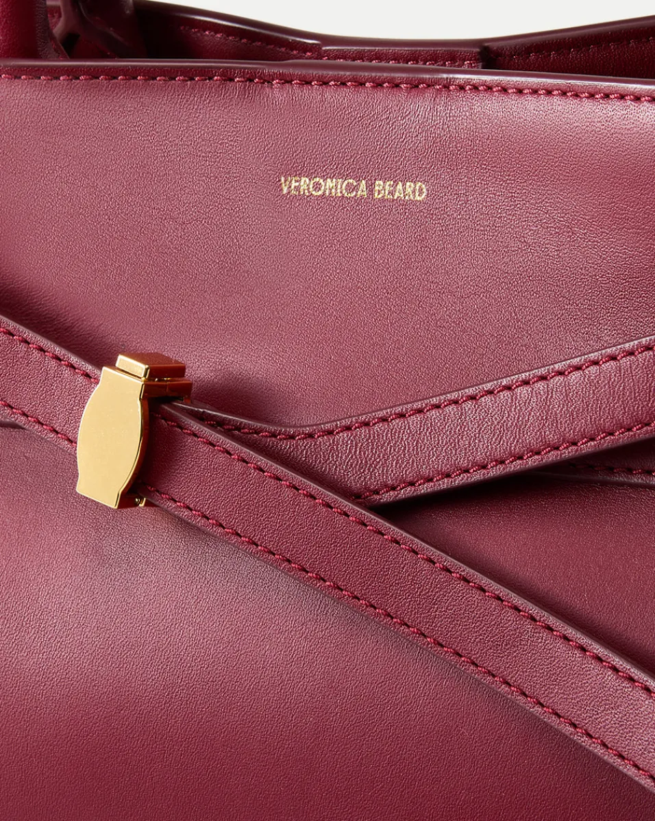 Dash Bag in Burgundy Leather>Veronica Beard Online