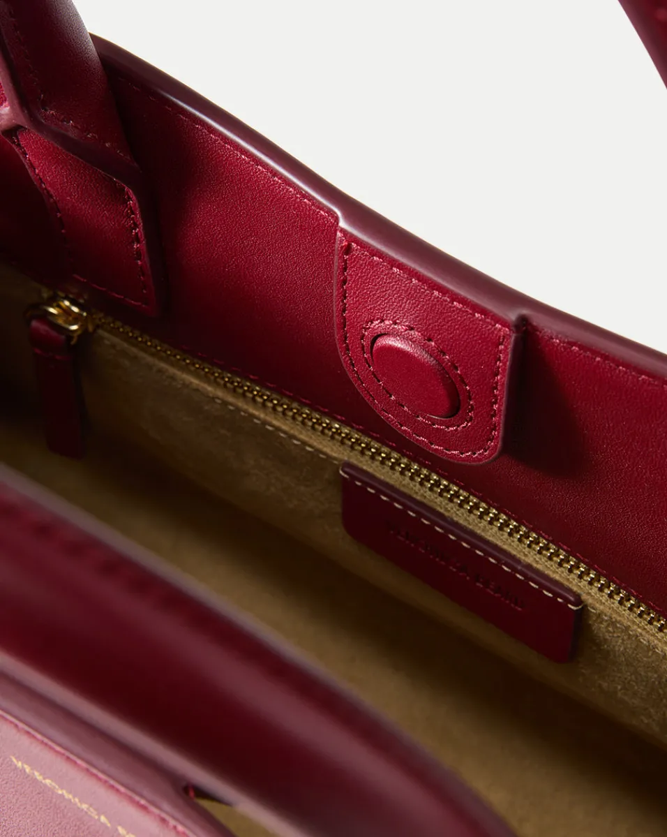 Dash Bag in Burgundy Leather>Veronica Beard Online