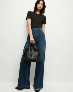 Goody Bag in Leather>Veronica Beard Hot