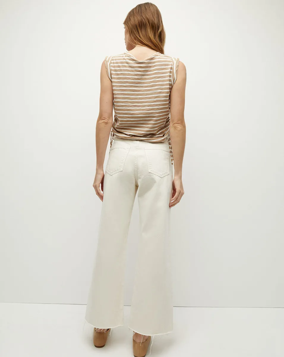 Vinci Striped Muscle Tank>Veronica Beard