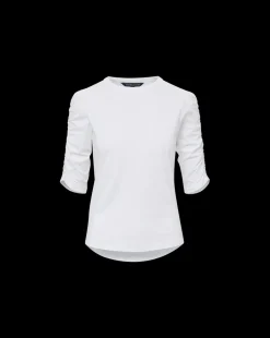 Waldorf Ruched-Sleeve Tee><noscript><img width=