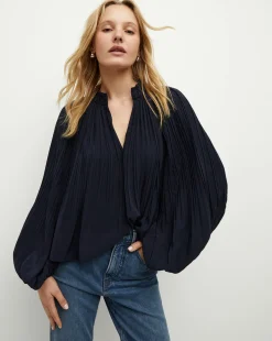 Walker Pleated Top in>Veronica Beard Online