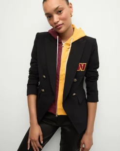 Washington Commanders Dickey Jacket in Black/Gold>Veronica Beard Outlet
