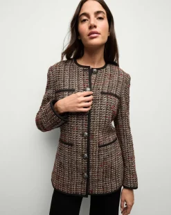 Watkins Dickey Jacket in Grey Multi>Veronica Beard Online