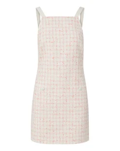 Xochi Pink Tweed Mini Dress><noscript><img width=