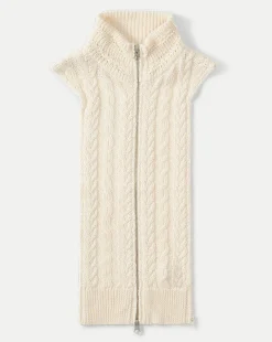 Zander Cable-Knit Dickey in>Veronica Beard Clearance