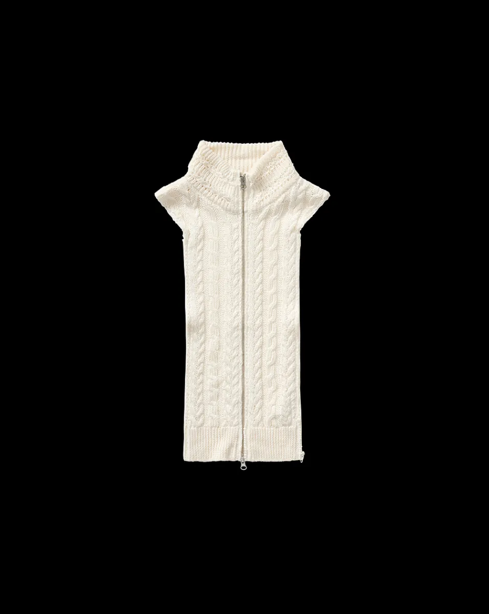 Zander Cable-Knit Dickey in>Veronica Beard Clearance